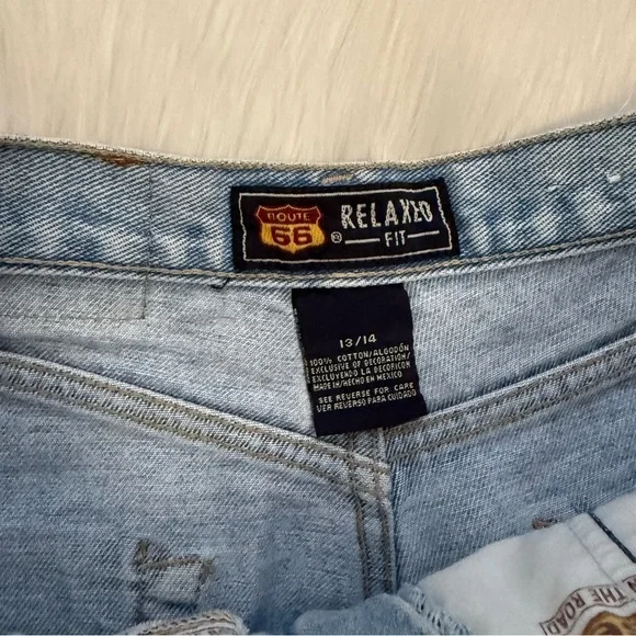 Route 66 90’s Light Denim Women’s Mom Shorts Jorts 13/14 - Picture 4 of 8